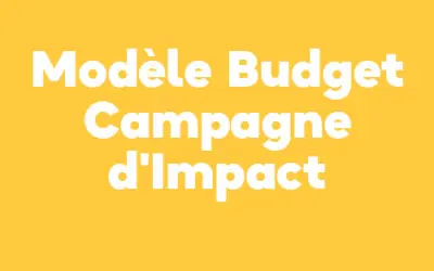Modèle de budget d’une campagne d’impact