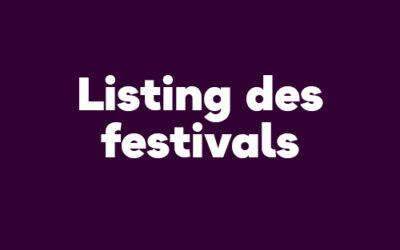 Listing des festivals impact friendly